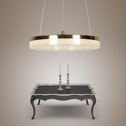 Crystal Pendant Light Golden Modern Lamp