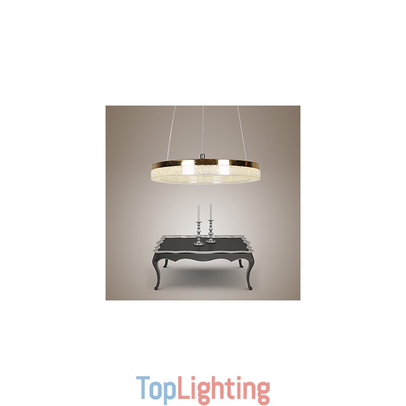 Crystal Pendant Light Golden Modern Lamp