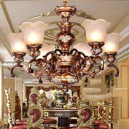 Chandelier Traditional Classic Retro Metal