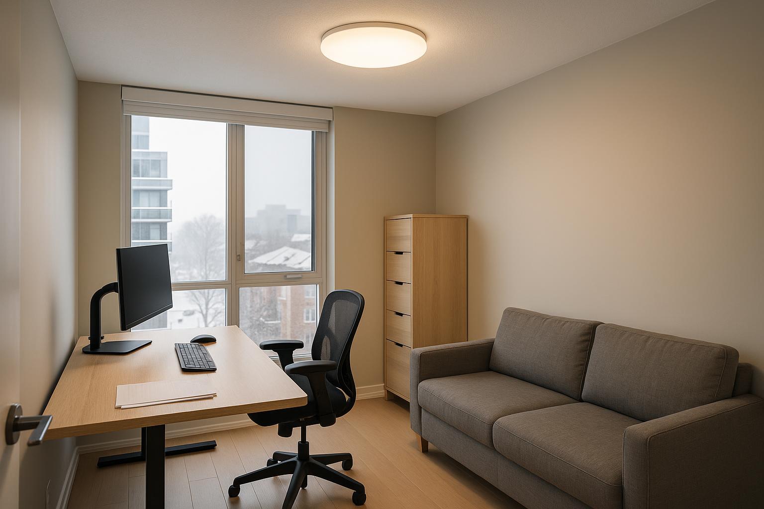 Put the Desk in Charge of the Ceiling Light
