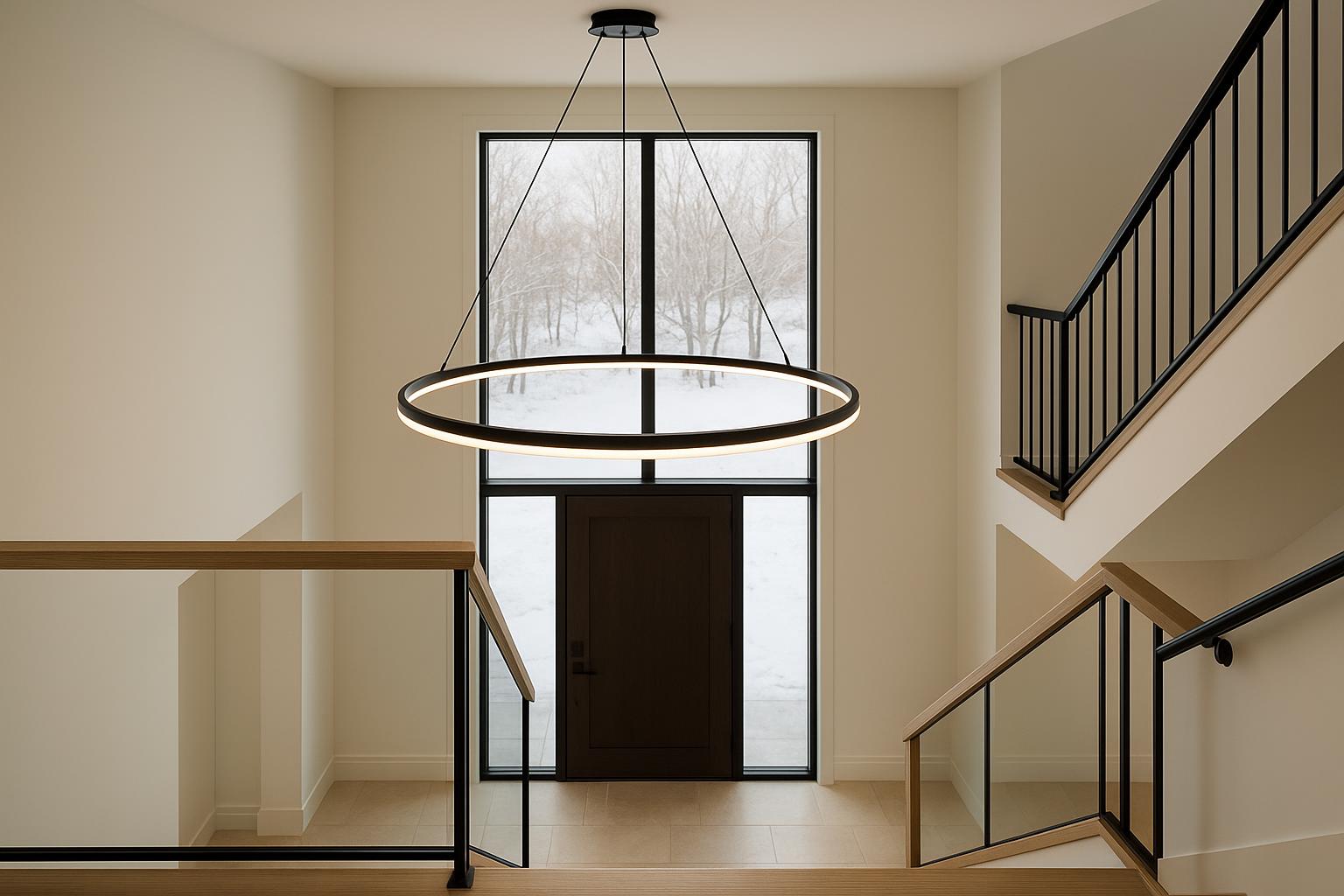 A Stairwell in Section: Choosing Pendant Scale, Position and Light