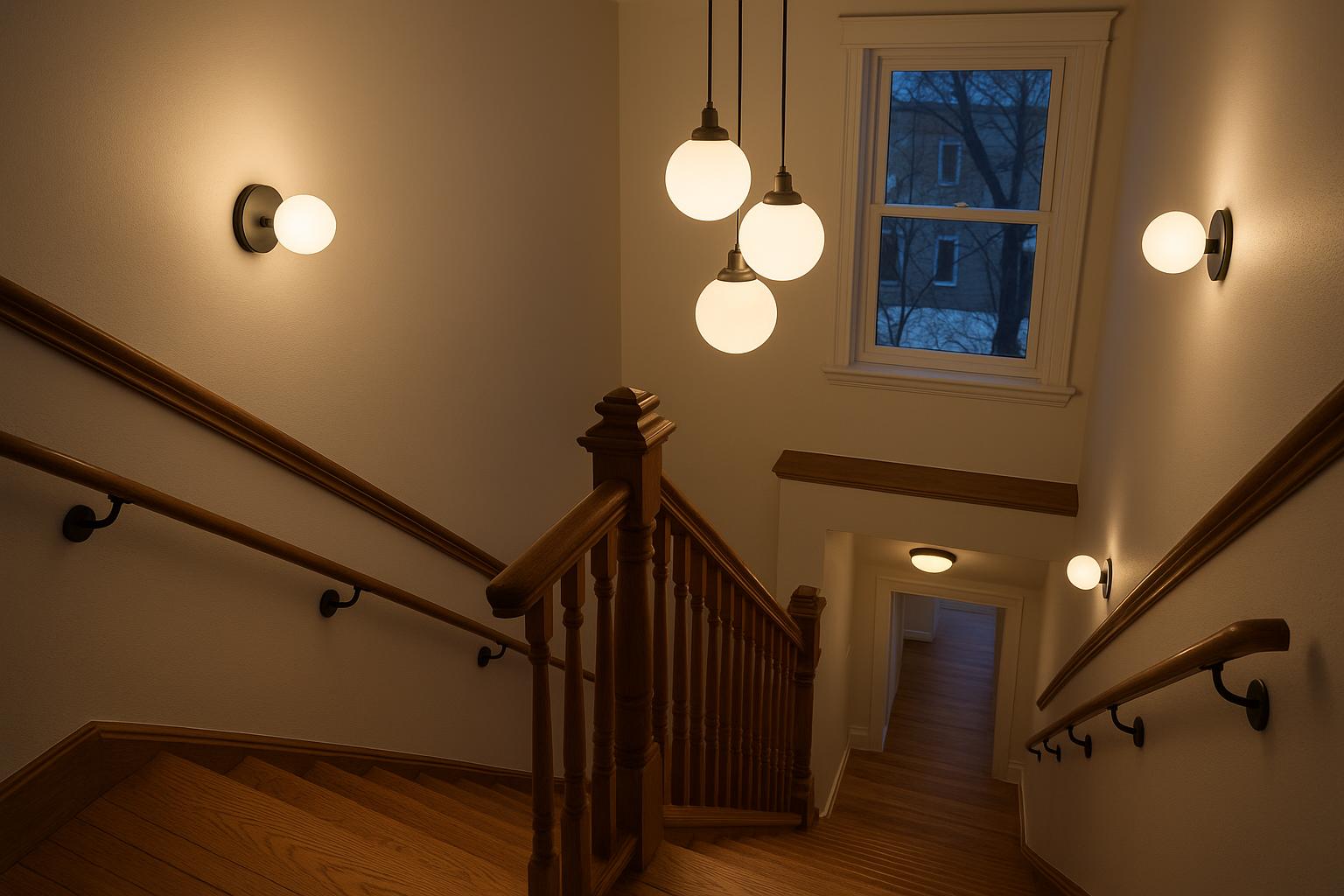 A Stairwell in Section: Choosing Pendant Scale, Position and Light